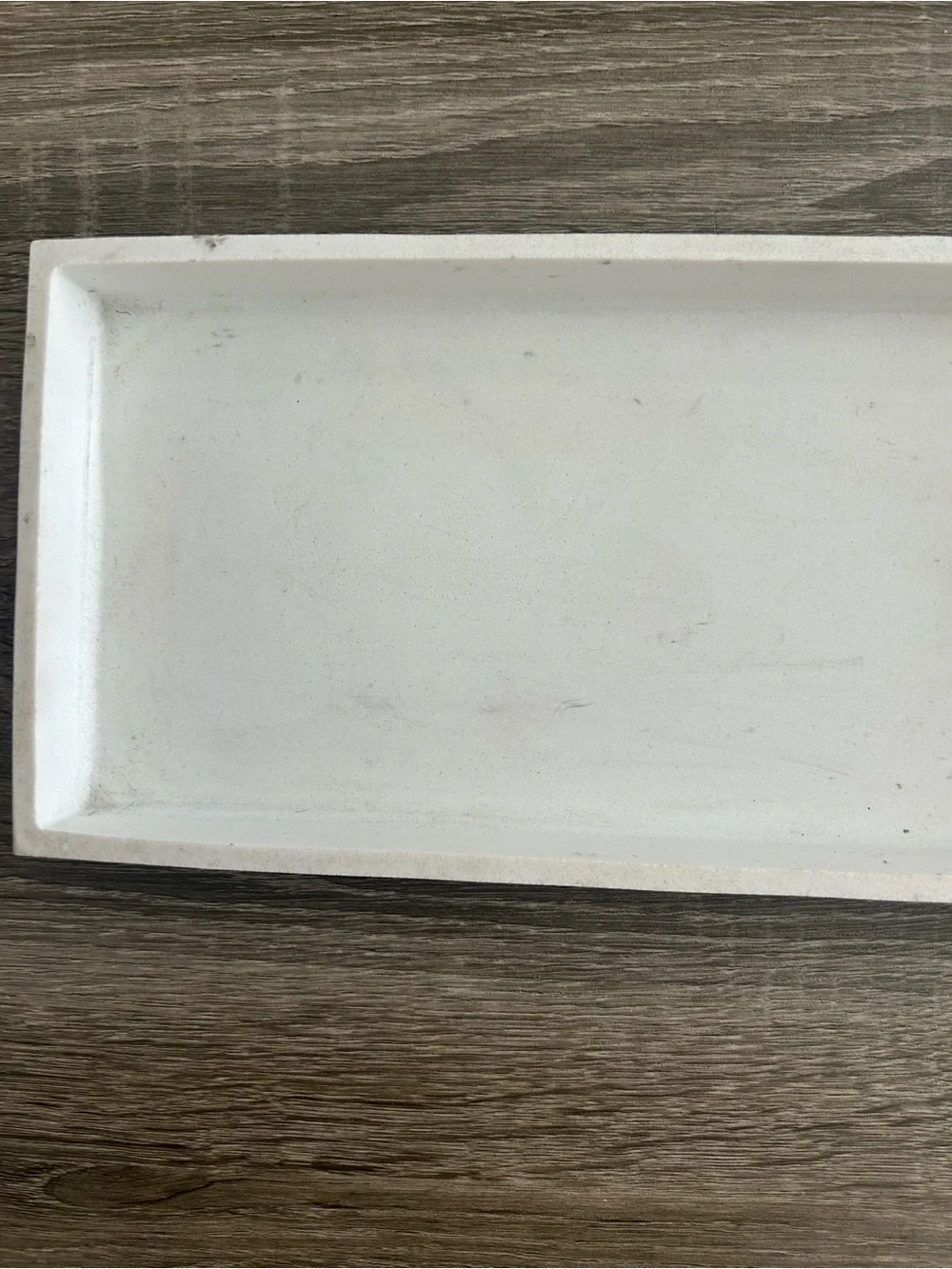 White Rectangular Decorative Tray - Home Bath